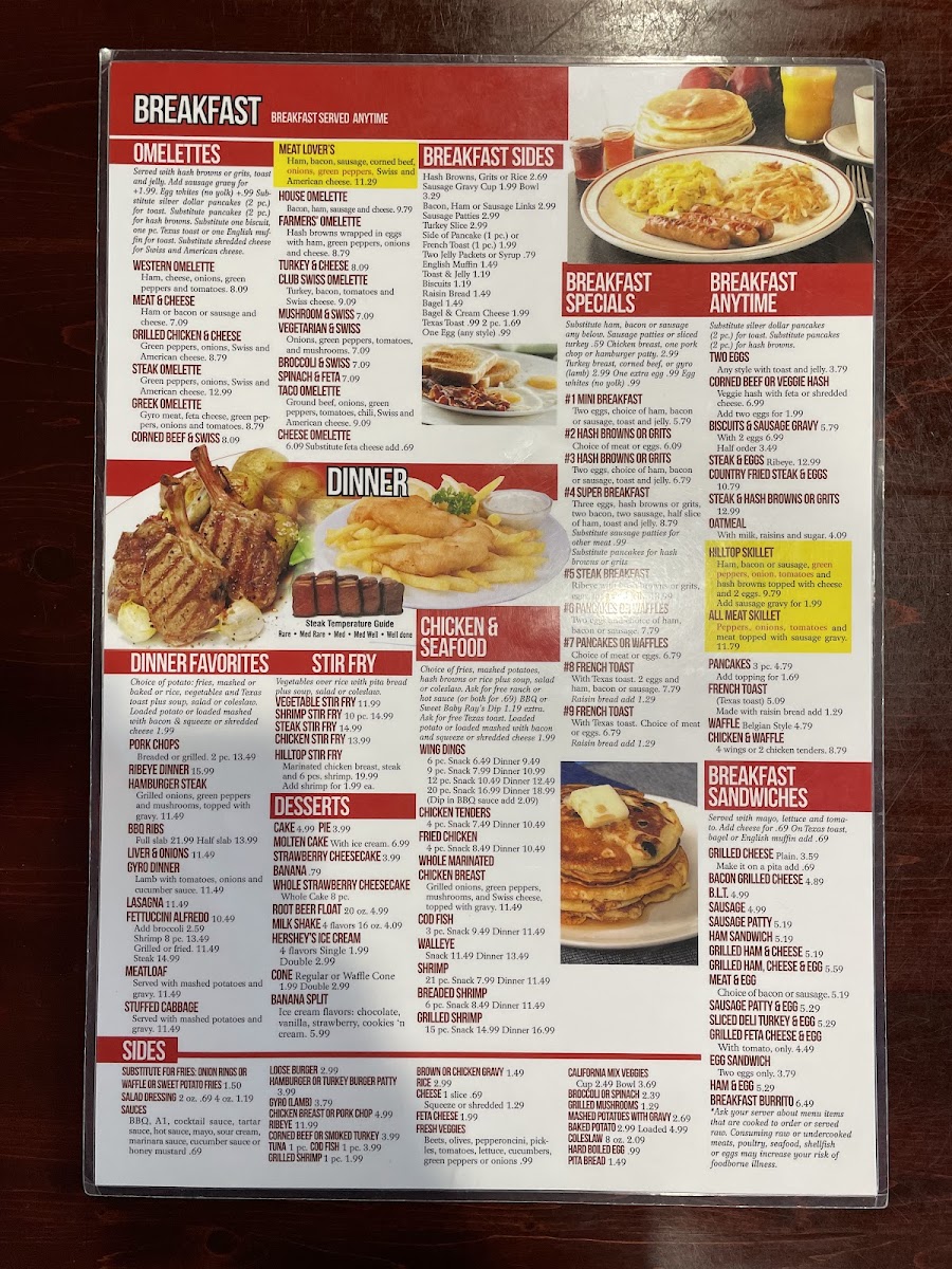 Hilltop Coney Diner Menu - Image 4