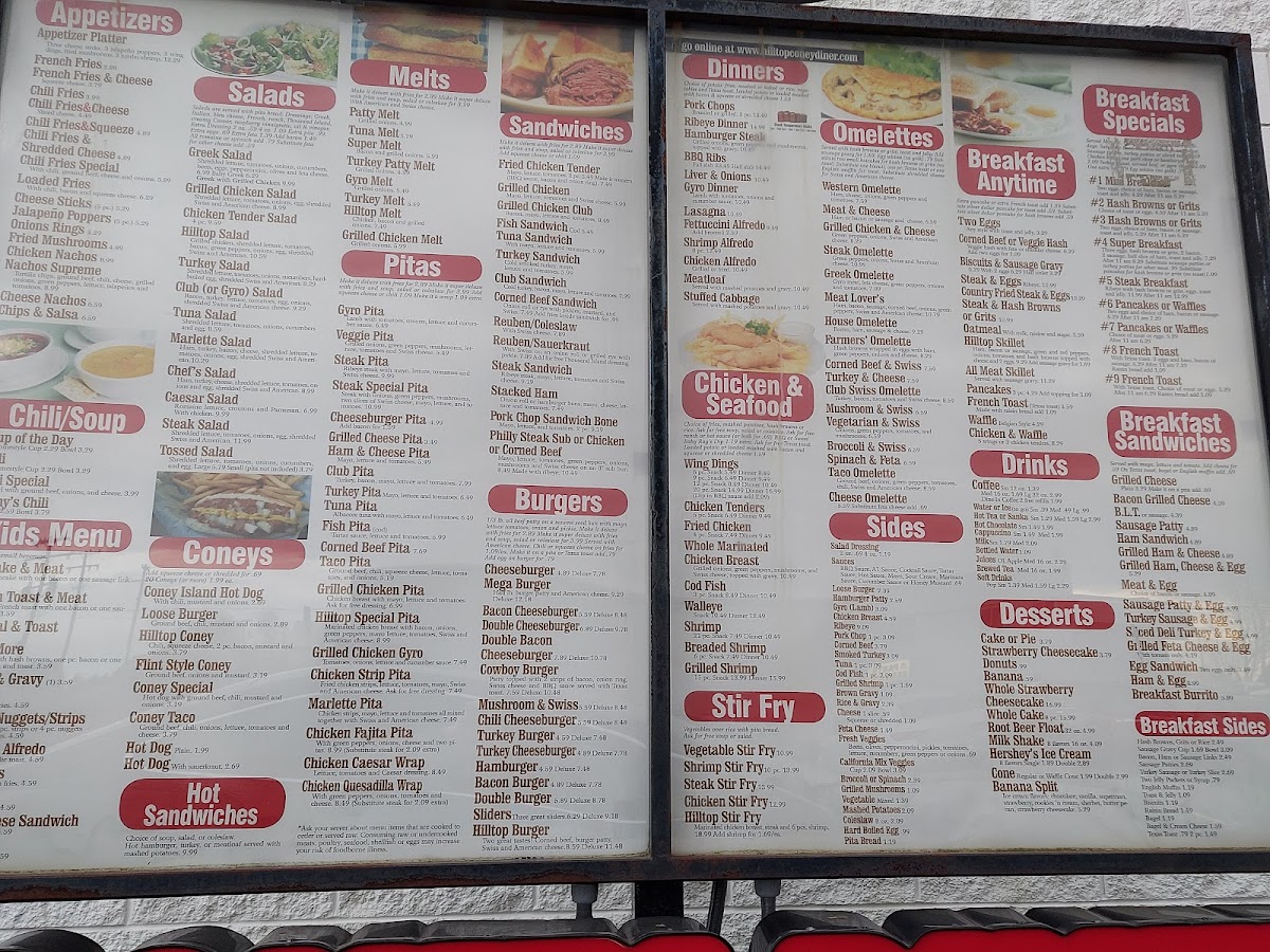 Hilltop Coney Diner Menu - Image 6